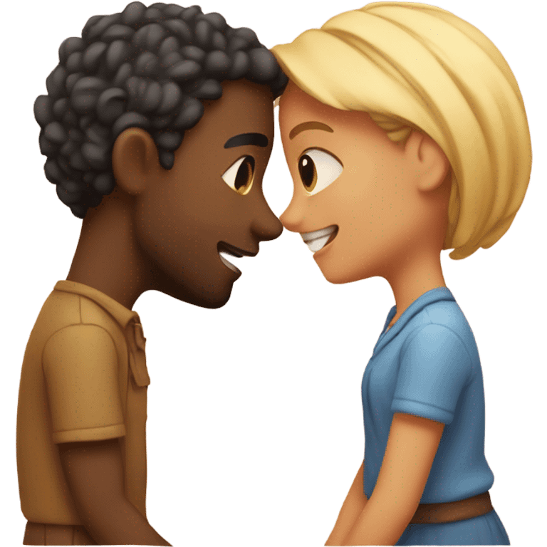 sweet moment between lovers emoji