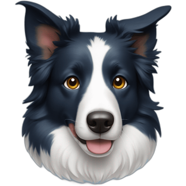 Blue border collie emoji