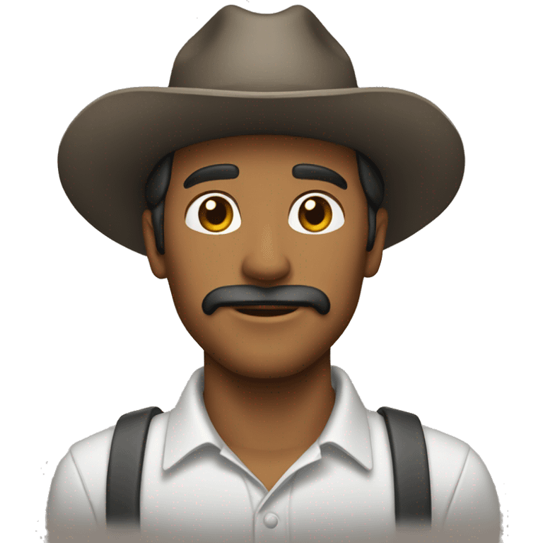 Hombre con rodete emoji