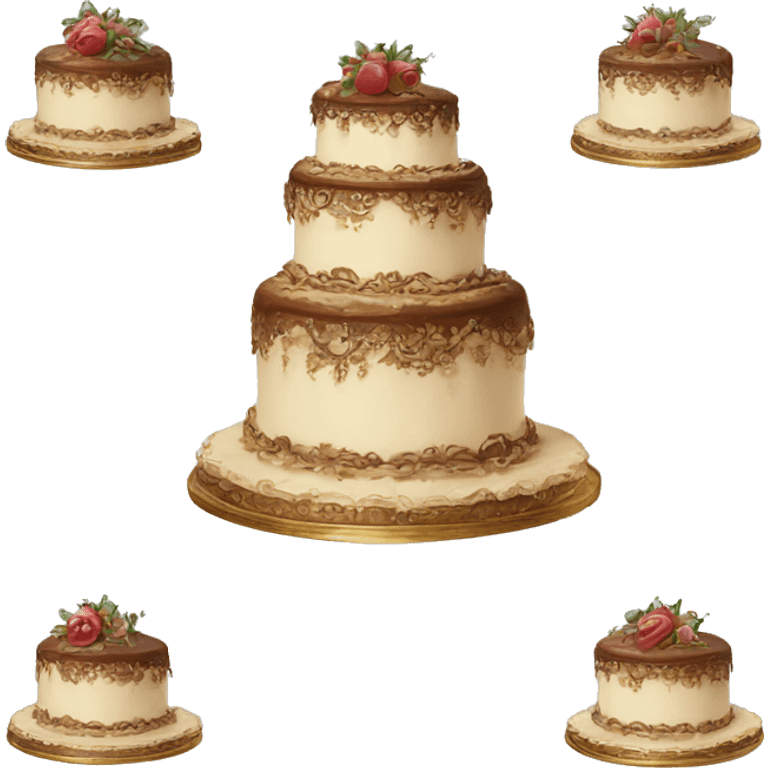 Victorian style cake  emoji