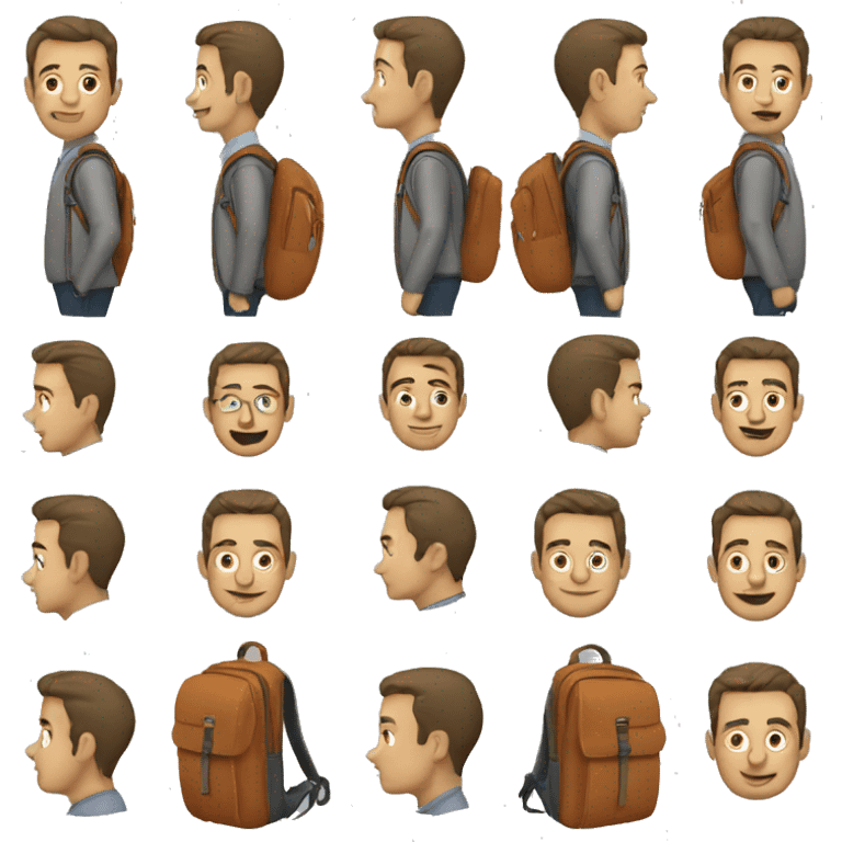 Commuter backpack emoji