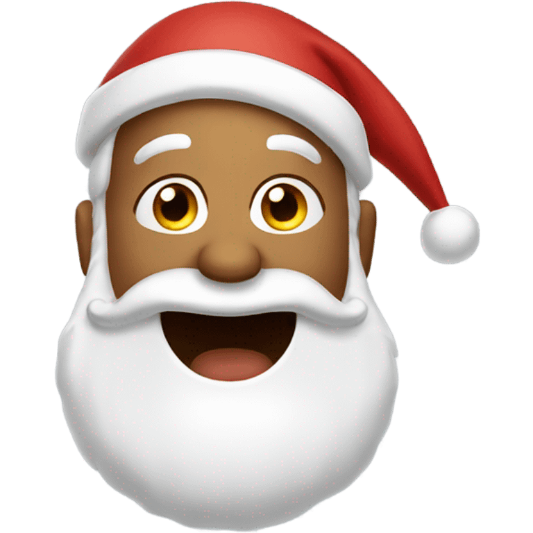 Singing Santa emoji