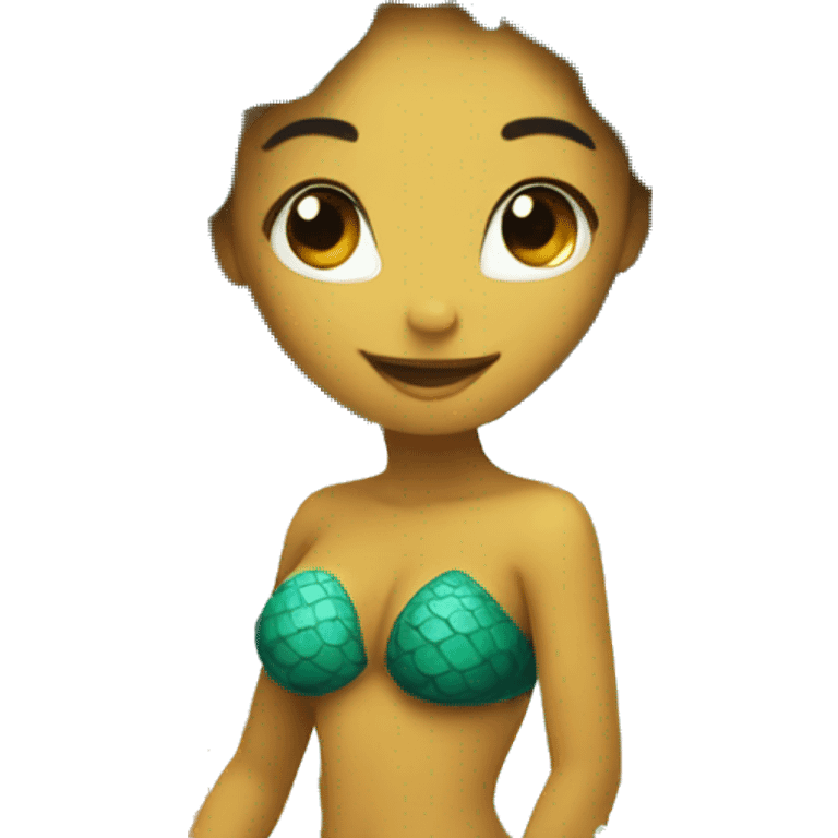 mermaid with pineappl emoji