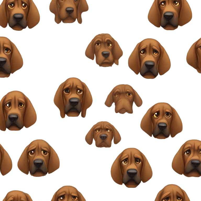 Dissapointed Bloodhound emoji