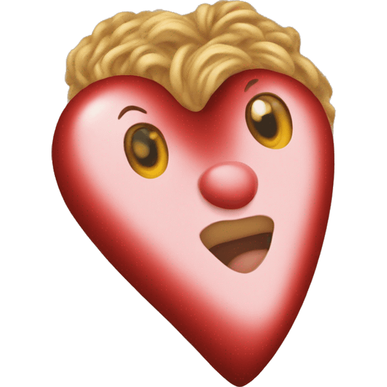 Heart with Leo print emoji