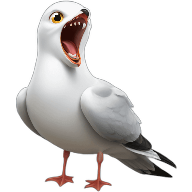 gull screaming emoji