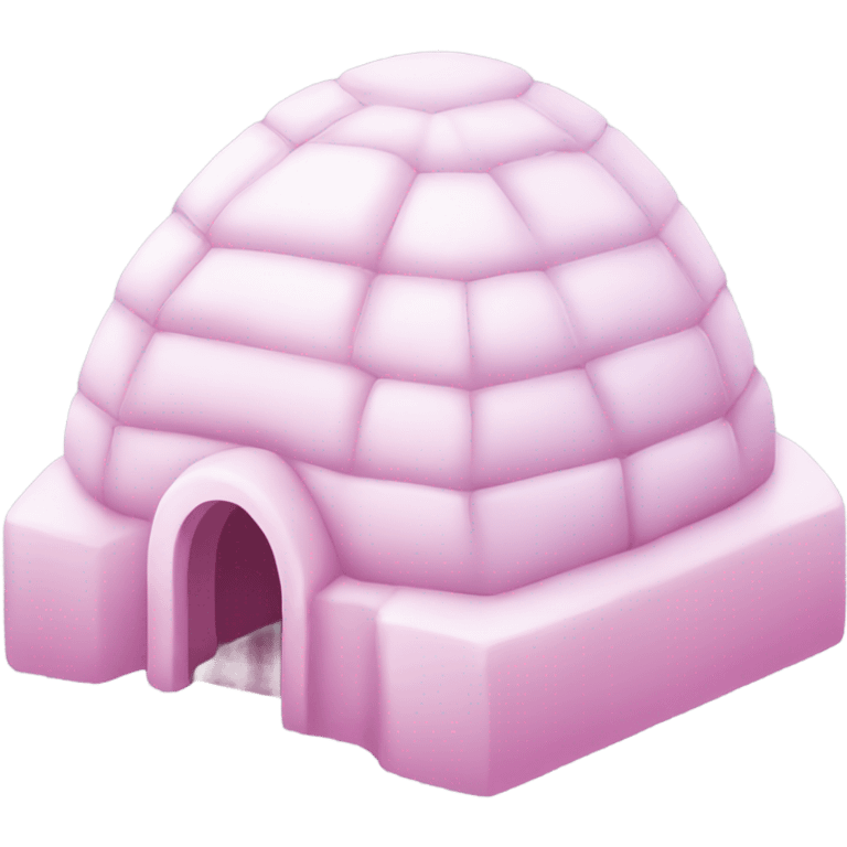 Light pink ice igloo emoji