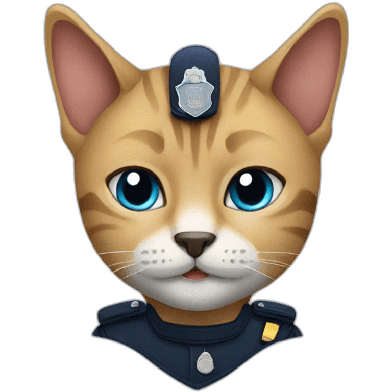 police cat emoji