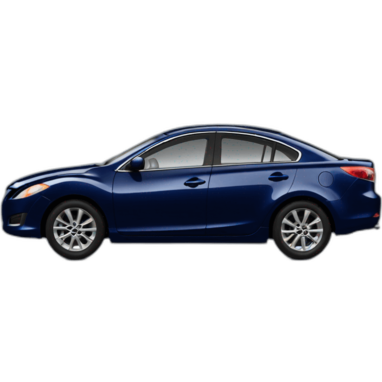 2009 Mazda 6 (side profile) dark blue emoji