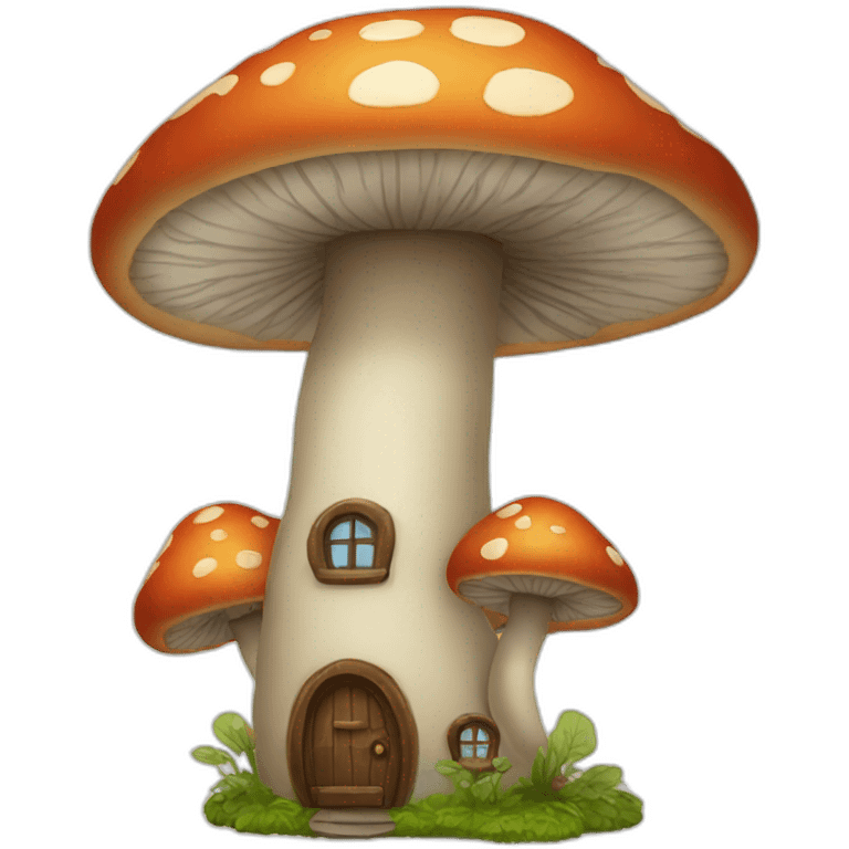 mushroom house emoji