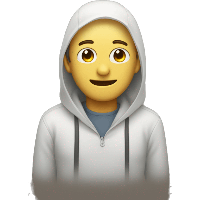 A person who looks happy but is dying inside emoji