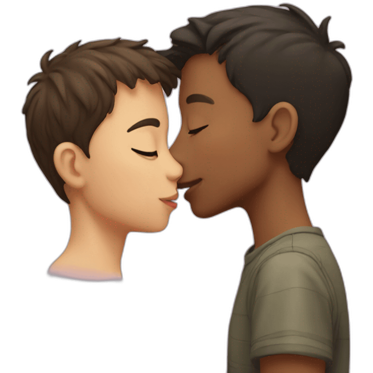 Boy kissing boy  emoji