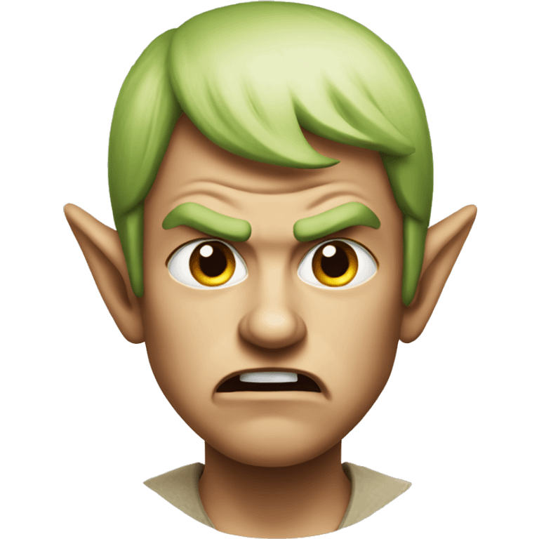 Angry elf emoji