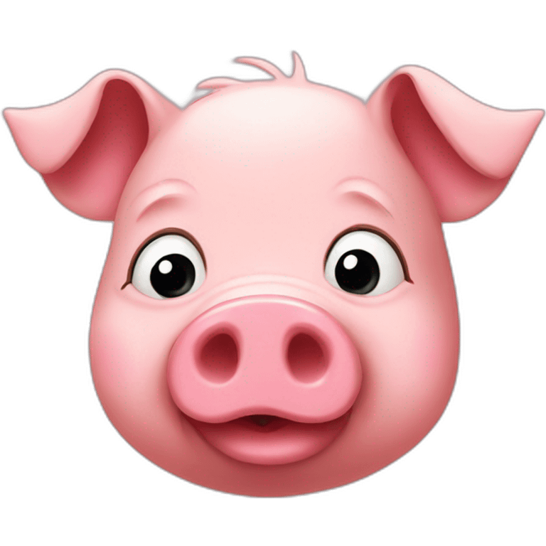 Pig funny emoji