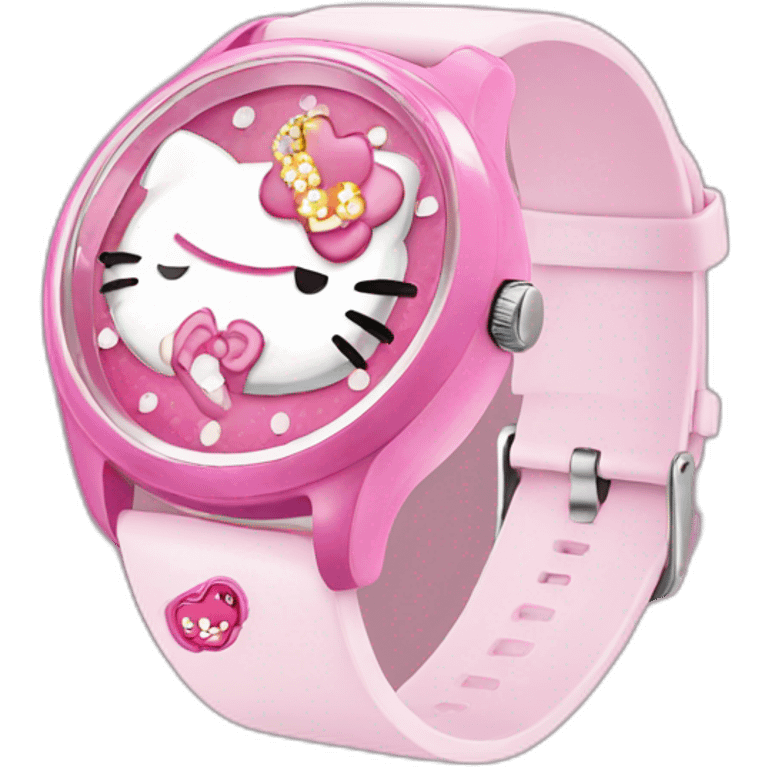 Hello kitty watch  emoji