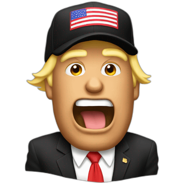 Trump rapping emoji