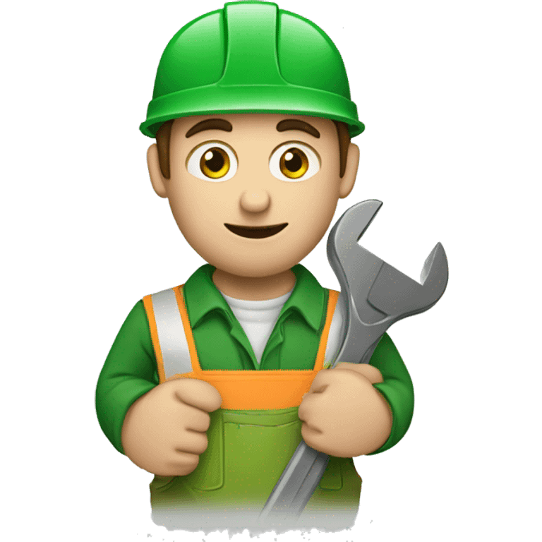  Irish worker with a wrench in his hands emoji