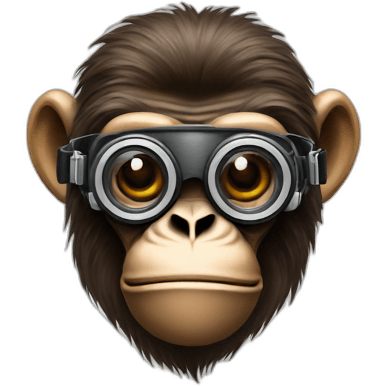 ape with camera goggles emoji