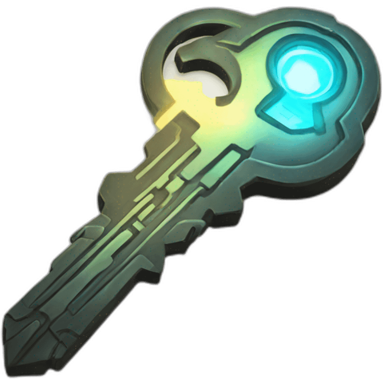 Scifi keys with glow emoji