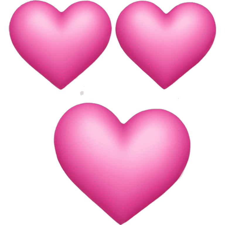 Three pink hearts  emoji