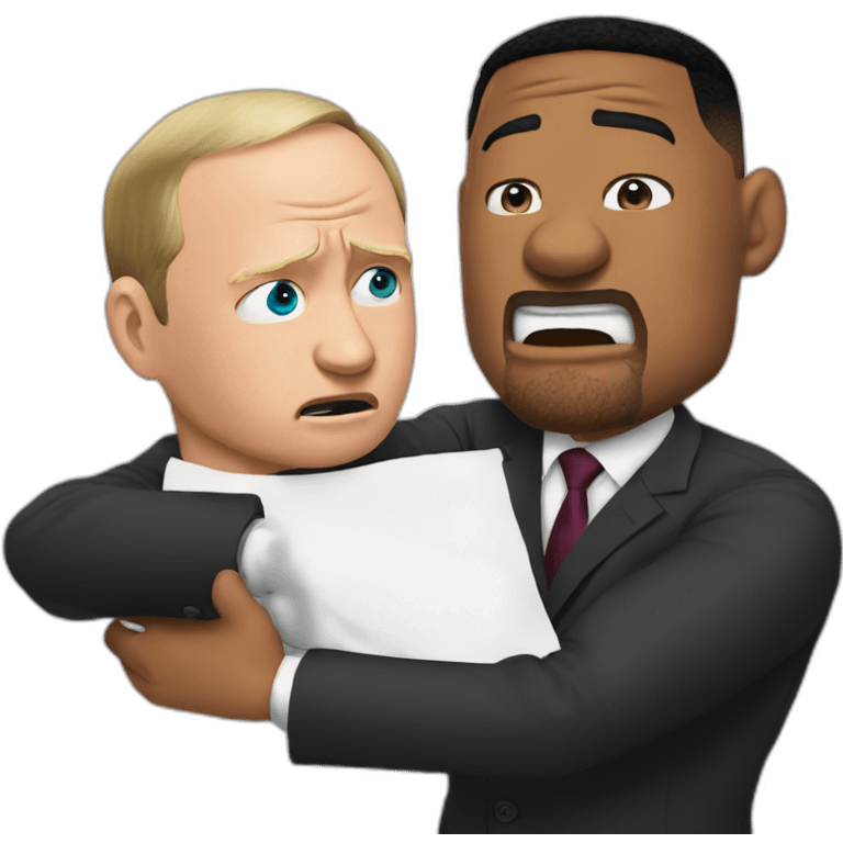 will smith slapping putin emoji