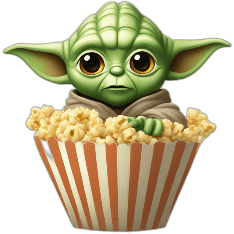 Yoda popcorn emoji