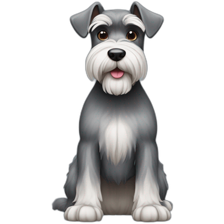 Full body schnauzer emoji