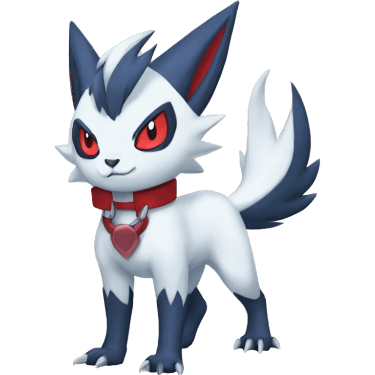 Cool Edgy Absol-Zangoose-Sneasel-Quilava with a collar on, full body emoji