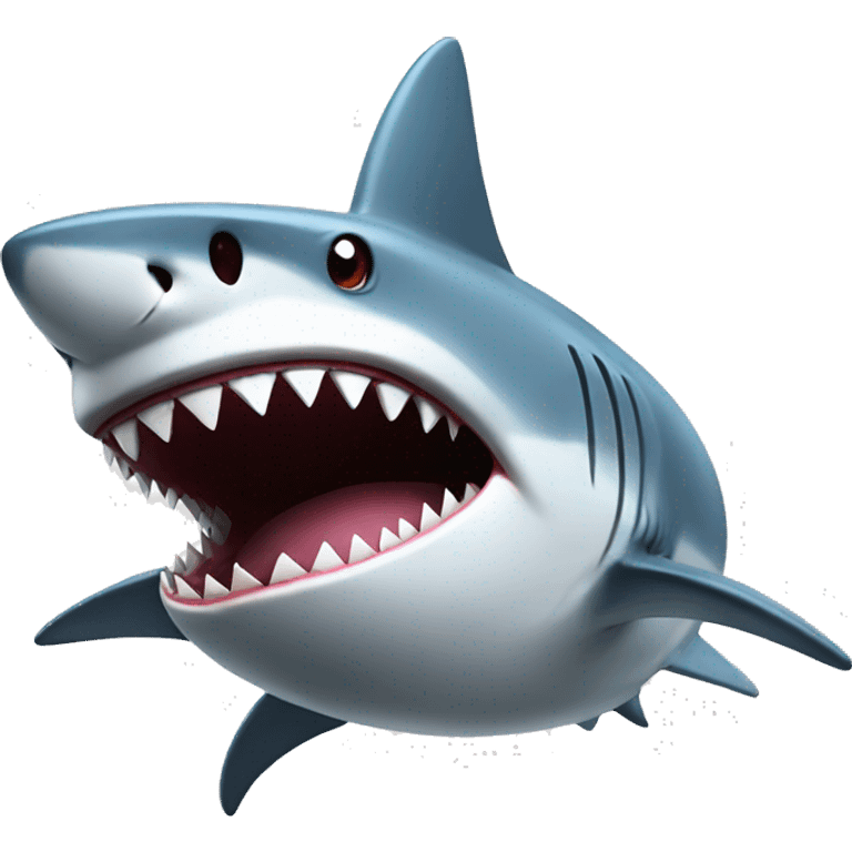 shark with tv head emoji