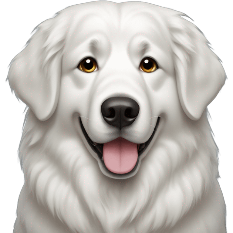 great pyrenees dog  emoji