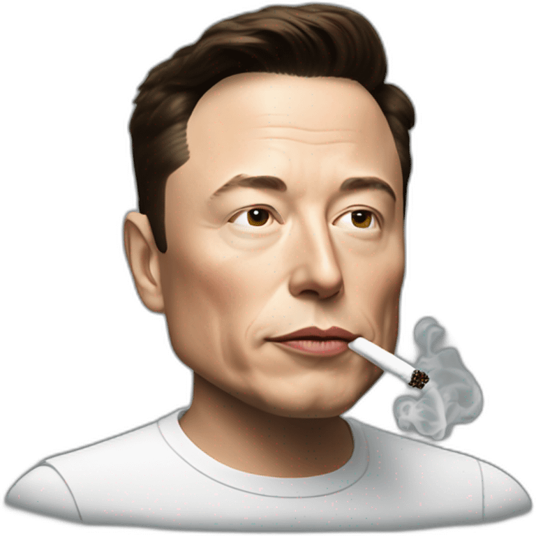 Elon musk smoking emoji