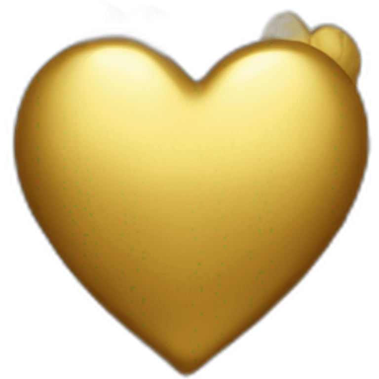 Golden heart emoji