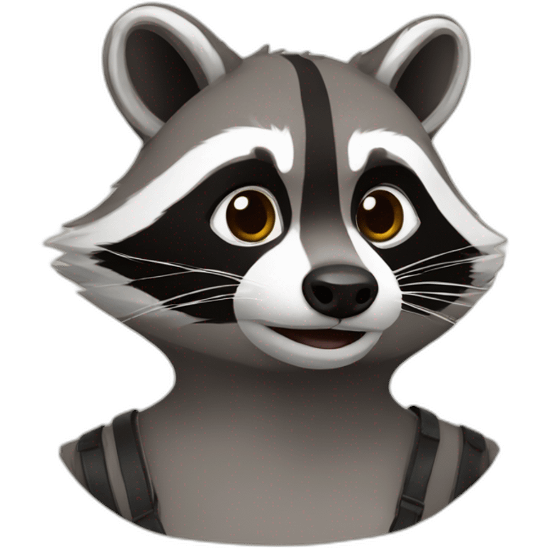 raccoon плачет emoji