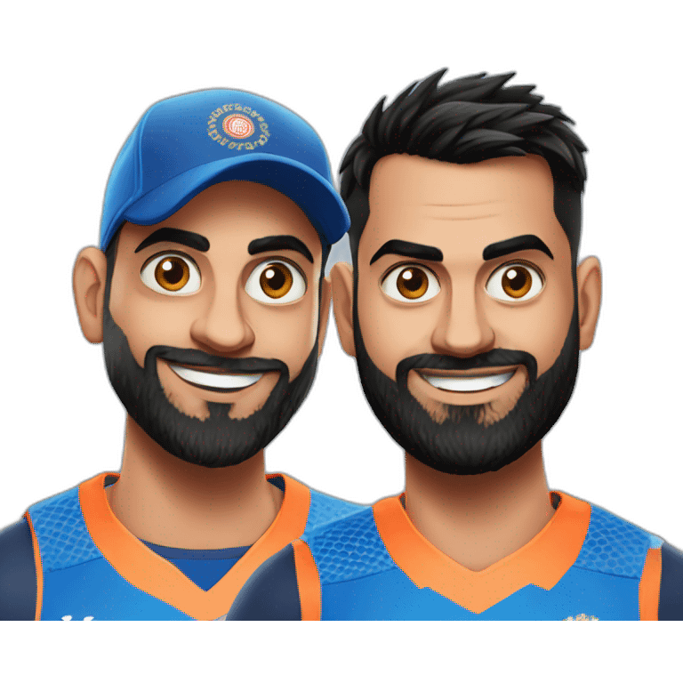 virat kohli and dhoni emoji