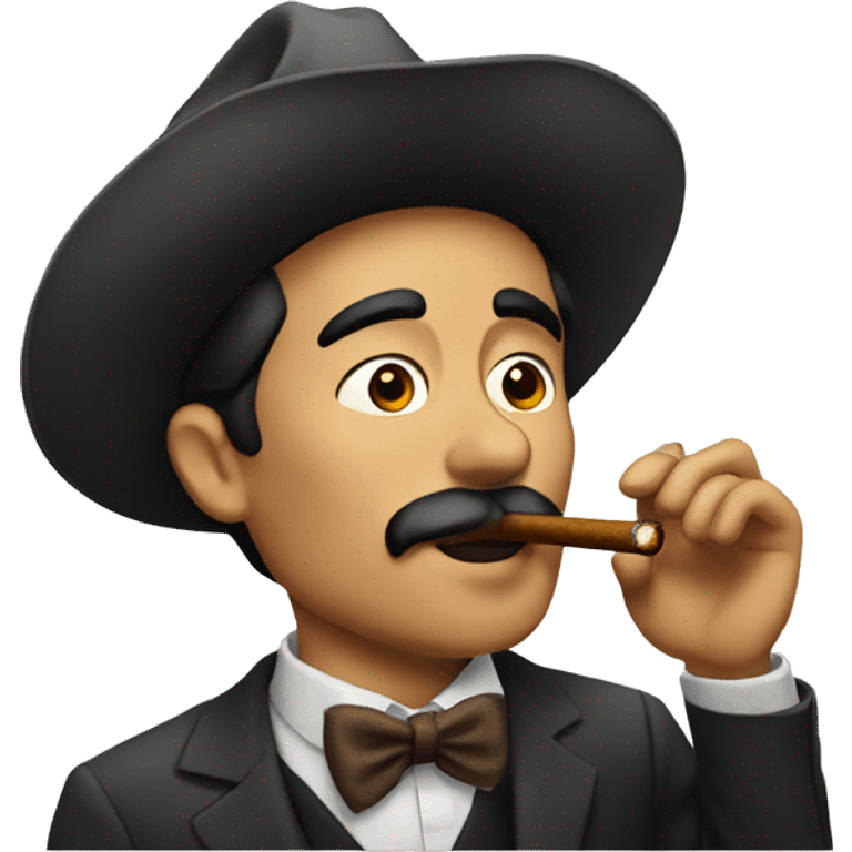 Ramon Salazar smoking a cigar emoji