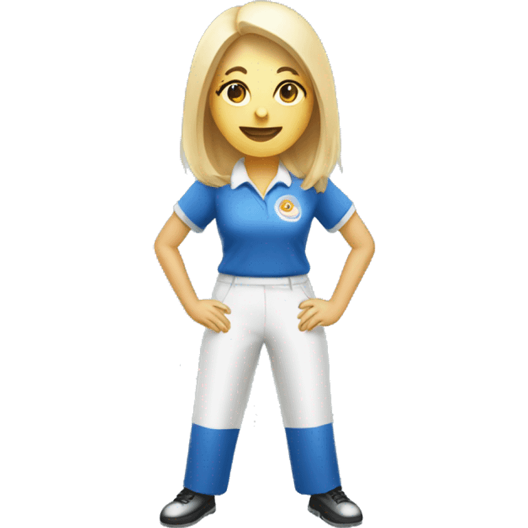 Lady Lawn bowler bowling emoji