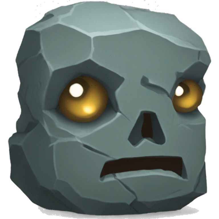 rock golem 8 pixel sad emoji