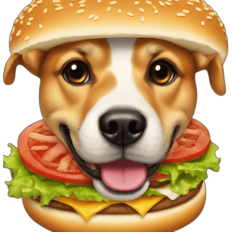 Chien burger emoji