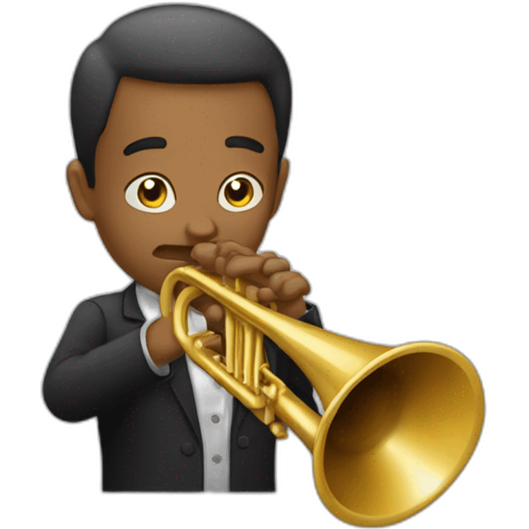 A guy playing Trompet emoji