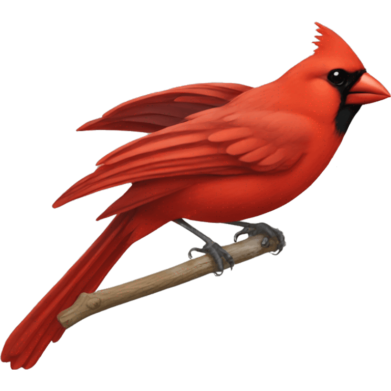 Red cardinal emoji