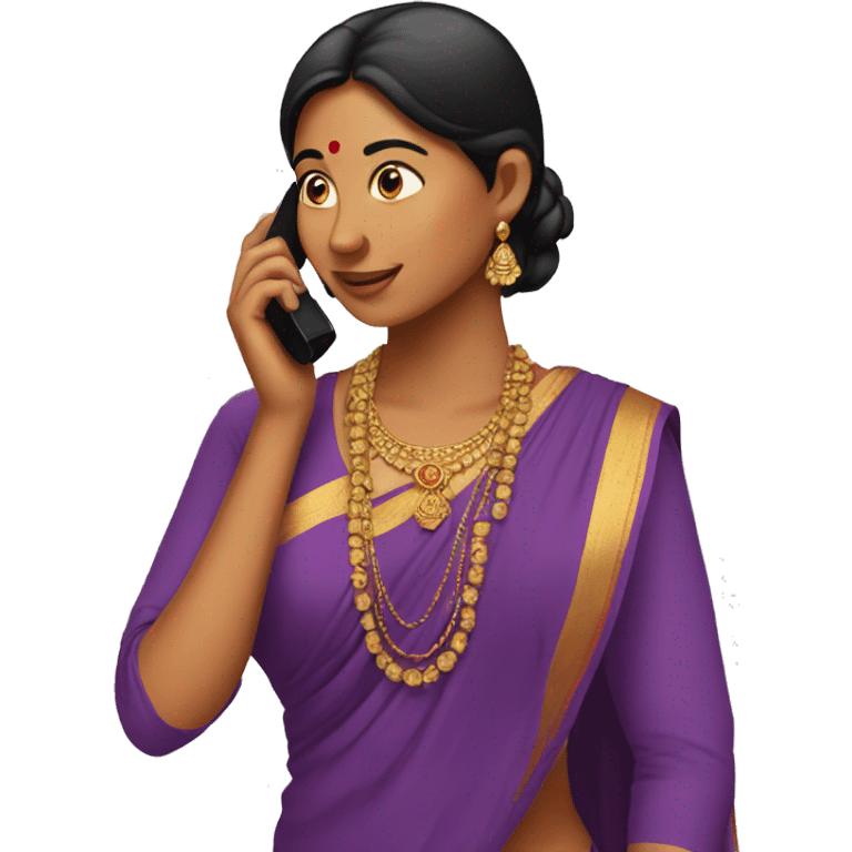 indian women on phone emoji