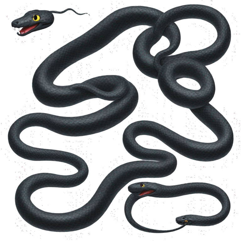 black snake emoji