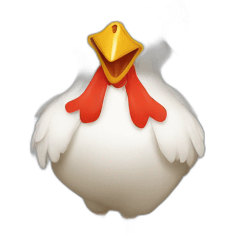 poule qui fais la majorette emoji