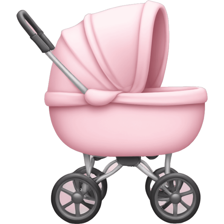 Light pink baby stroller emoji