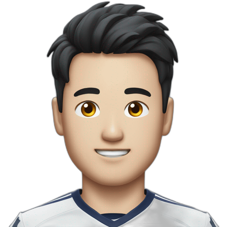 Heung-Min-Son in a white football shirt emoji