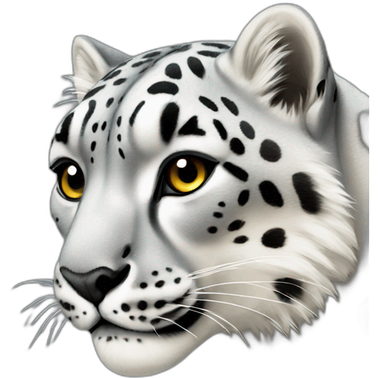 snow leopard emoji