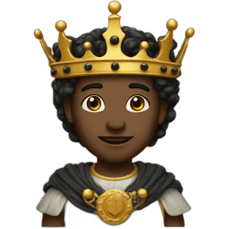 King's son with black emoji