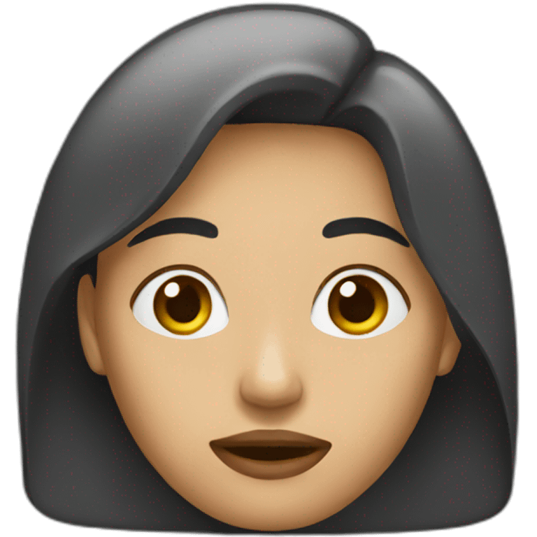 woman not talking emoji