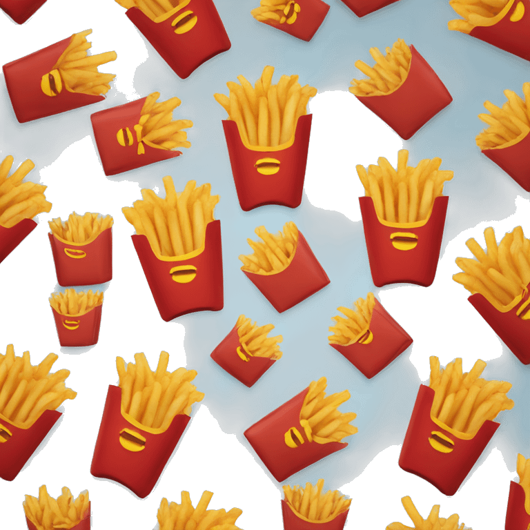 Macdonald French fries with Macdonald logo emoji