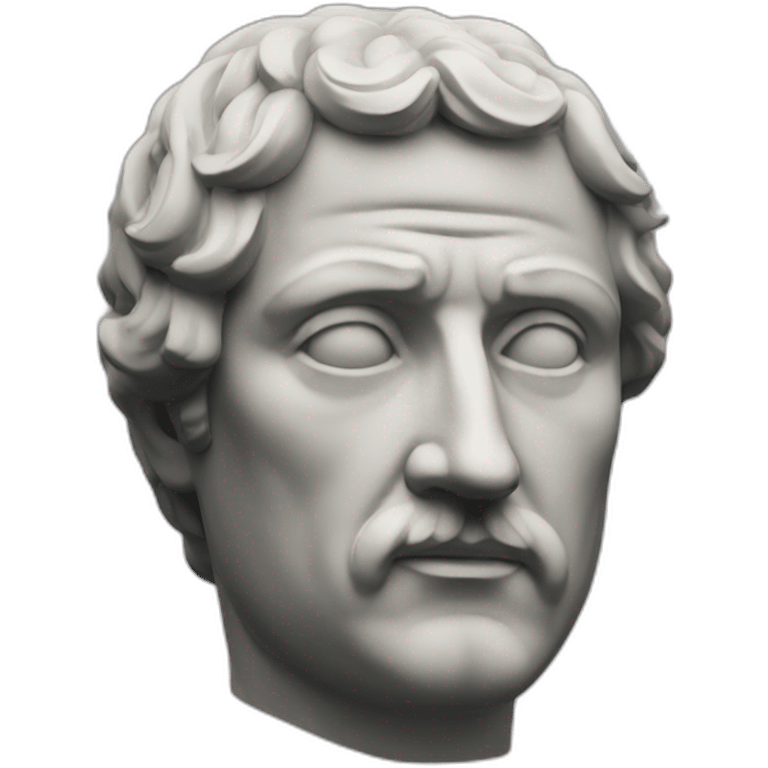 Stoic statue man emoji